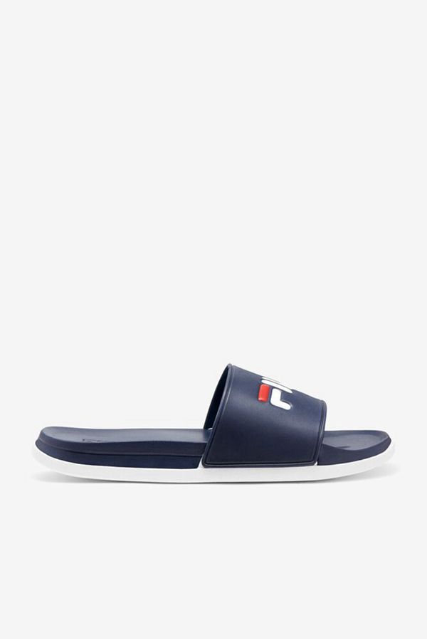 Fila Drifter Luxe Men's Sandals - Navy/Navy/White,NZ 409-47296